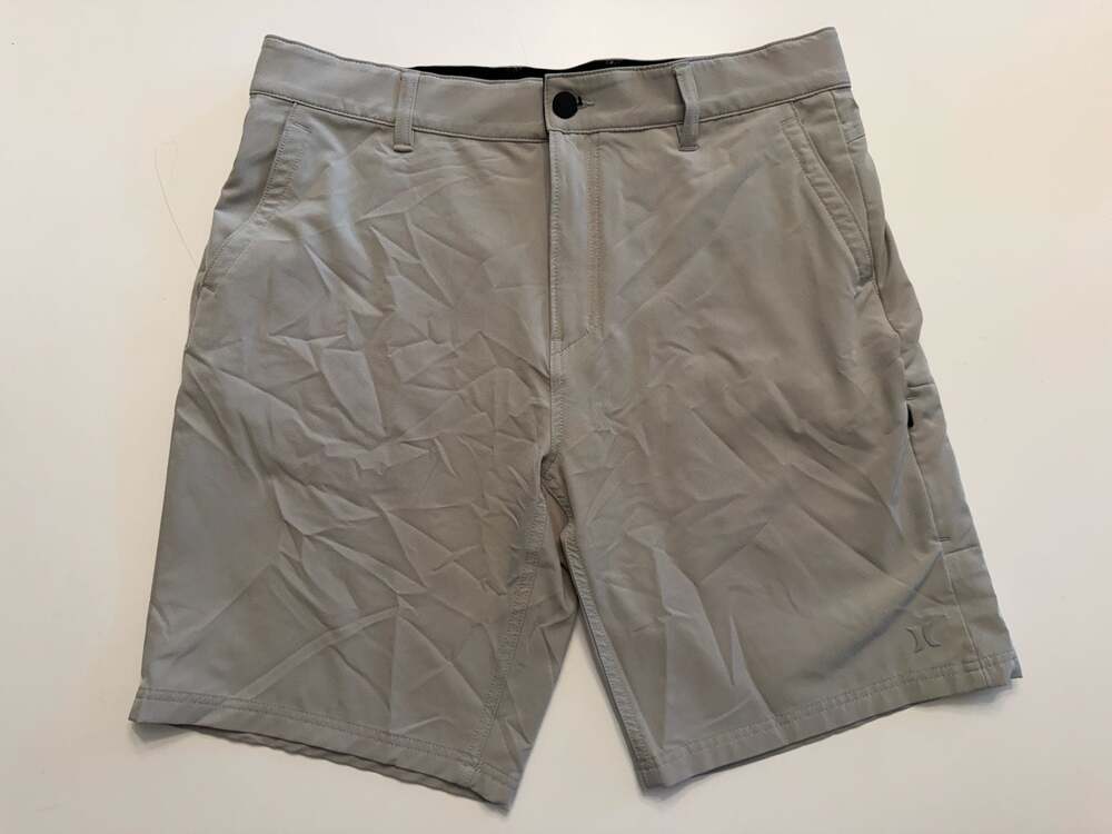 Hurley Phantom Echo Hybrid Shorts Size 34 Light Smoke Grey
